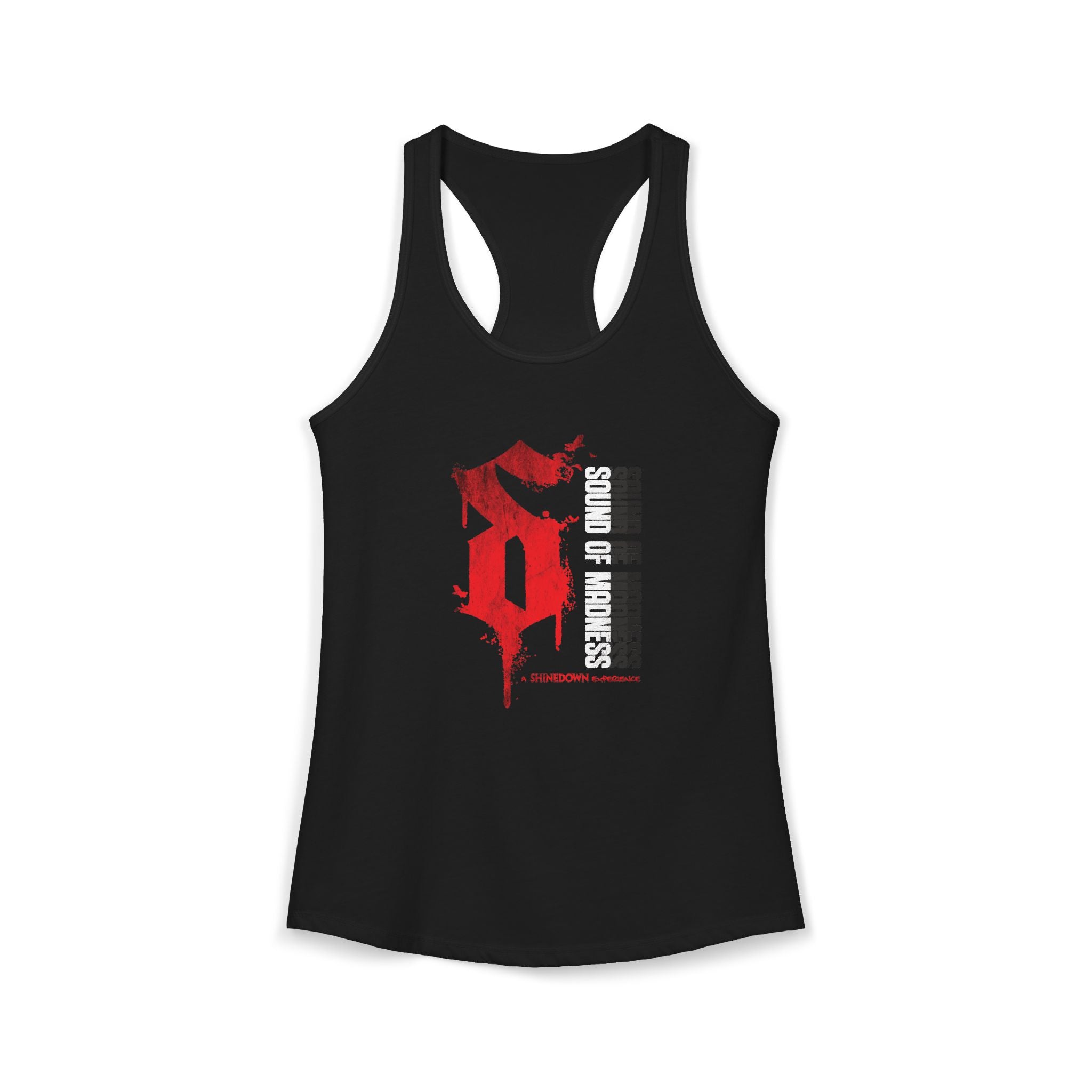 Women's Black Racerback Tank "S" Design