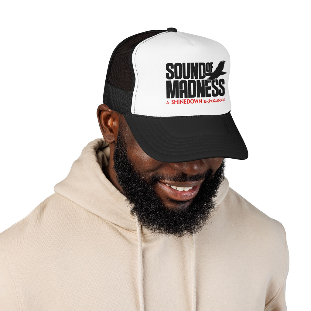 Foam Mesh Back Trucker Hat White