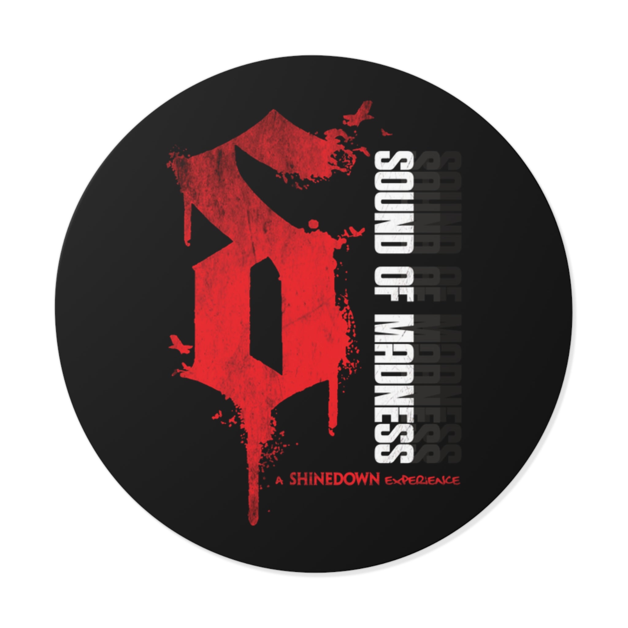 Sound of Madness Round Vinyl Sticker