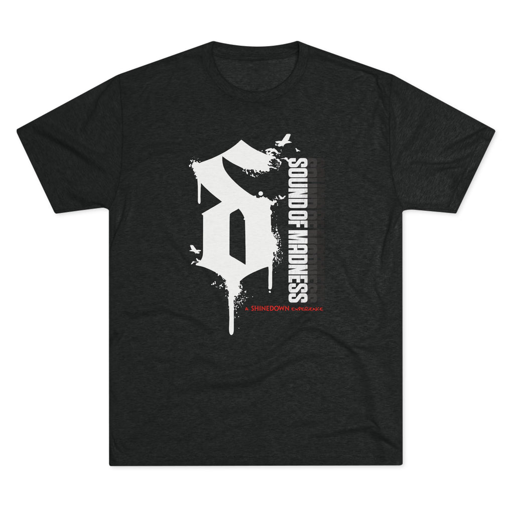 Tri-Blend Dark Crew Tee White "S"