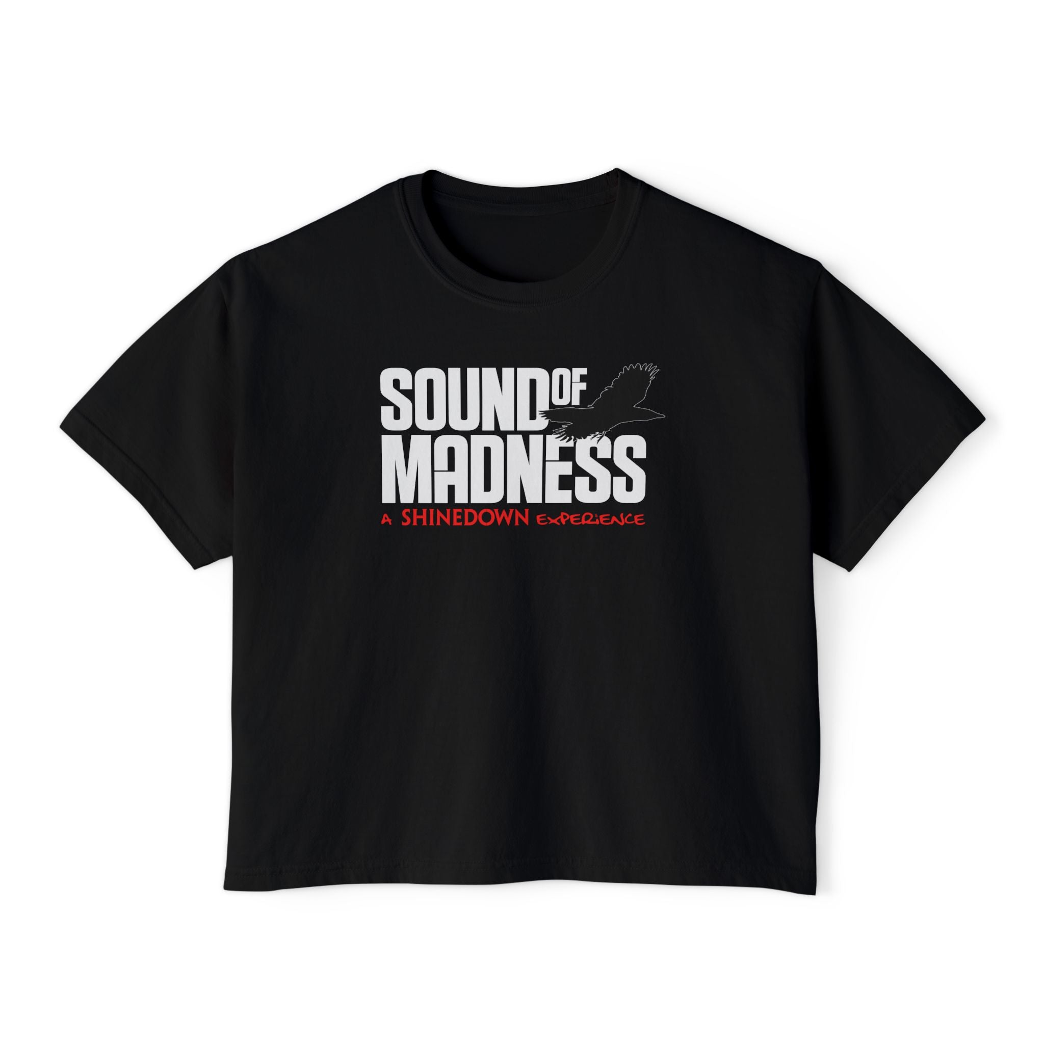 Women's Black Boxy Tee