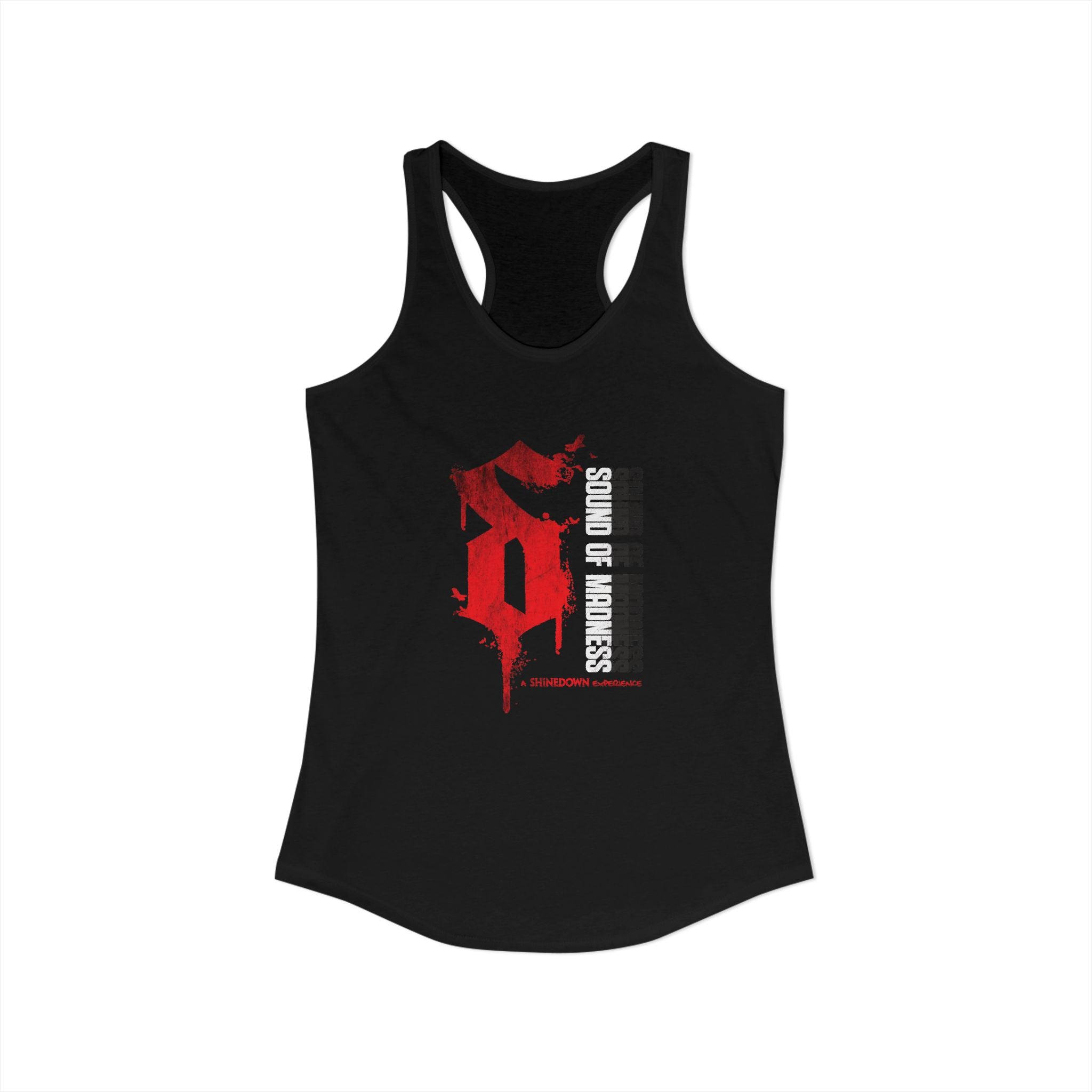 Women's Black Racerback Tank "S" Design