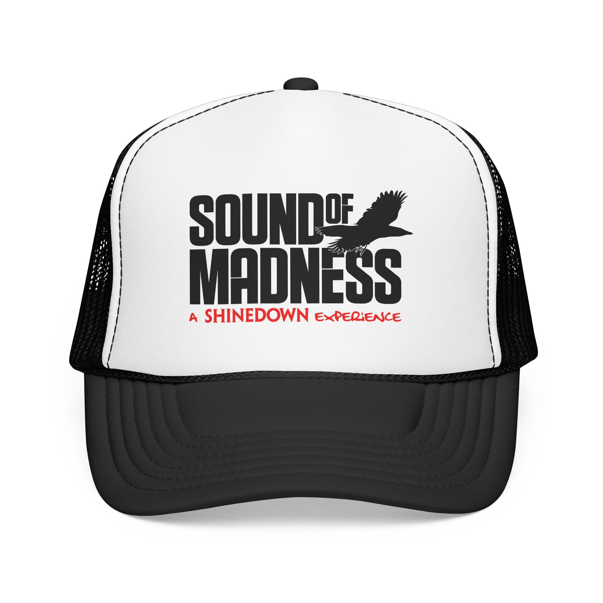 Foam Mesh Back Trucker Hat White