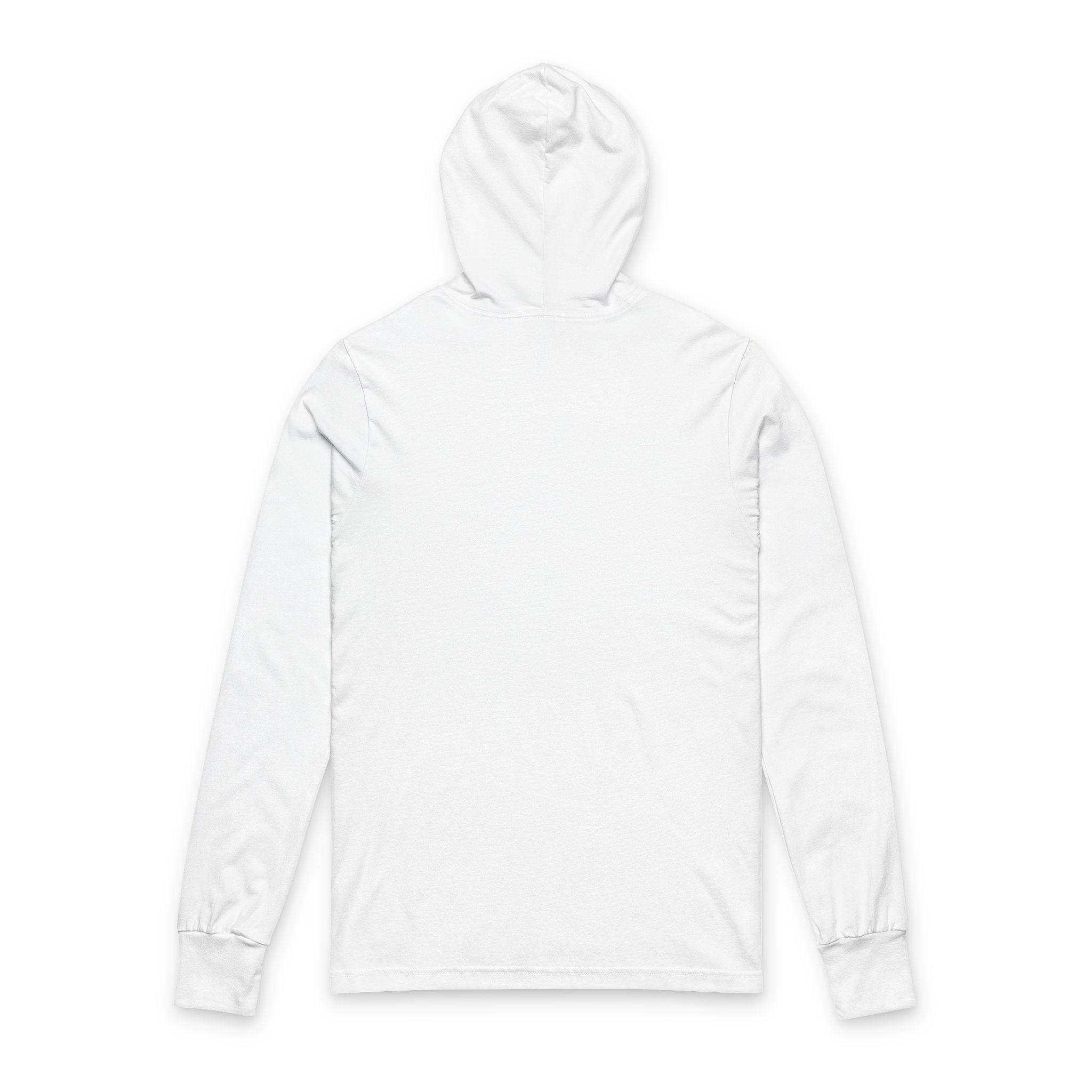 White Lightweight Long Sleeve Hooded Tee