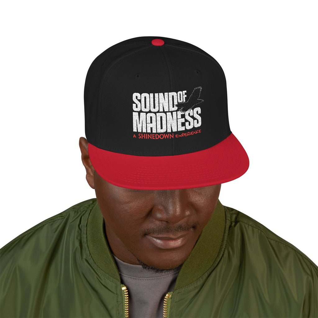 Dark Embroidered Snapback Hat