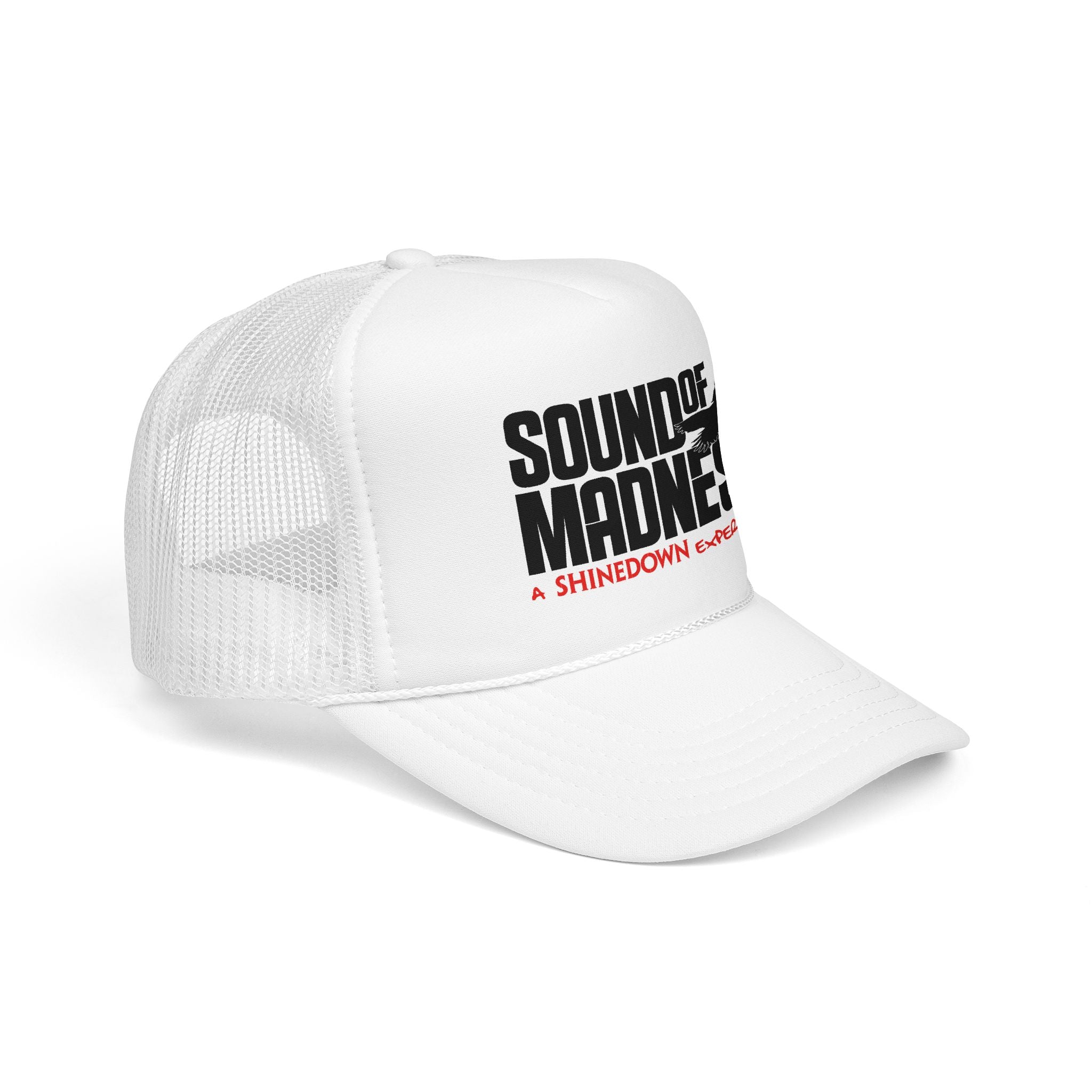 Foam Mesh Back Trucker Hat White