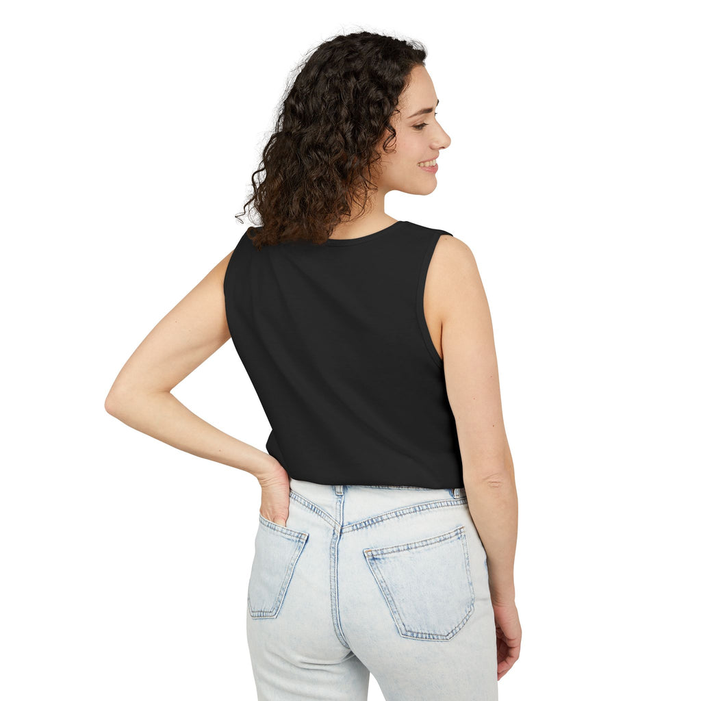 Black Unisex Muscle Tank White "S" Design