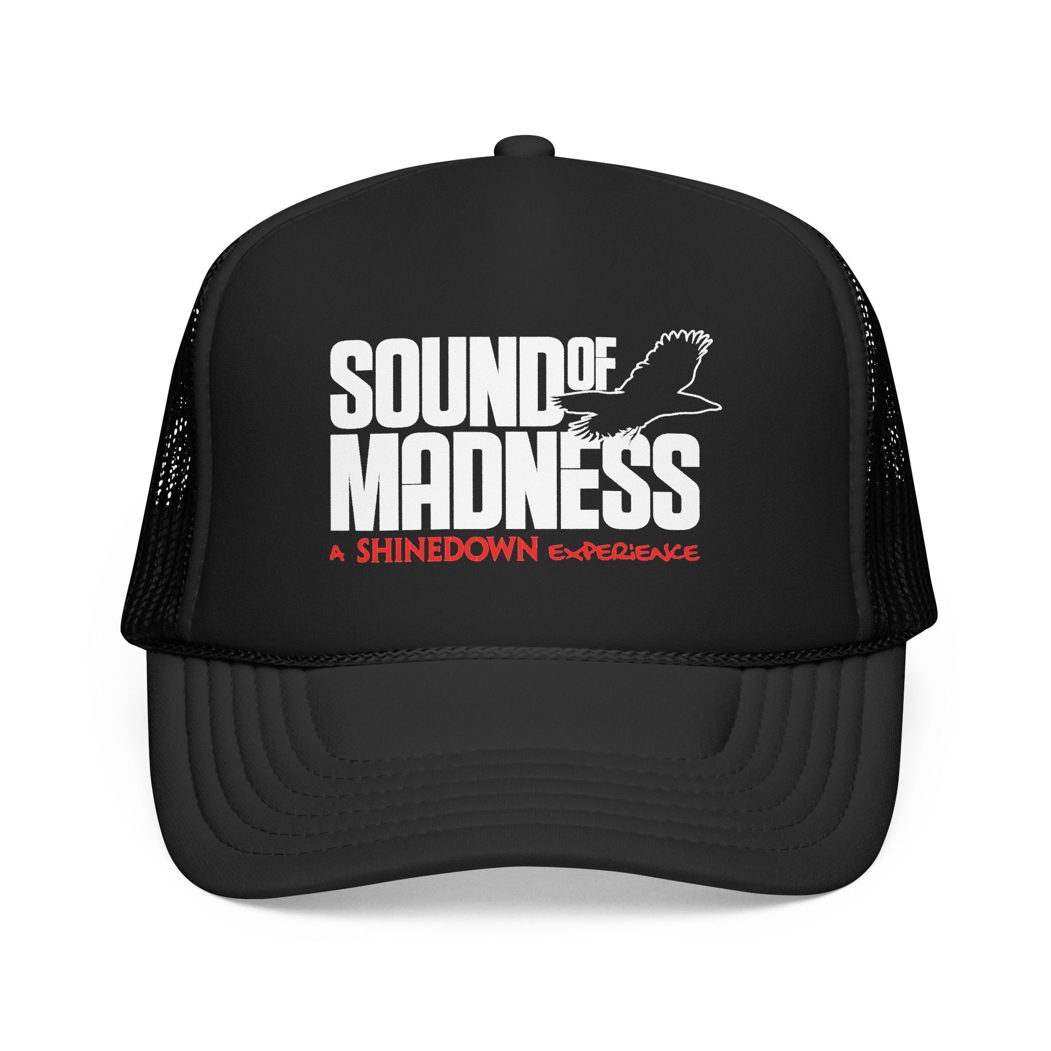 Foam Mesh Back Trucker Hat Black