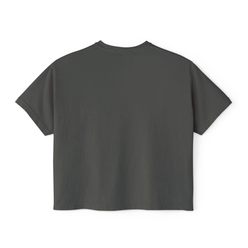 Women's Dark Boxy Tee "S" Design