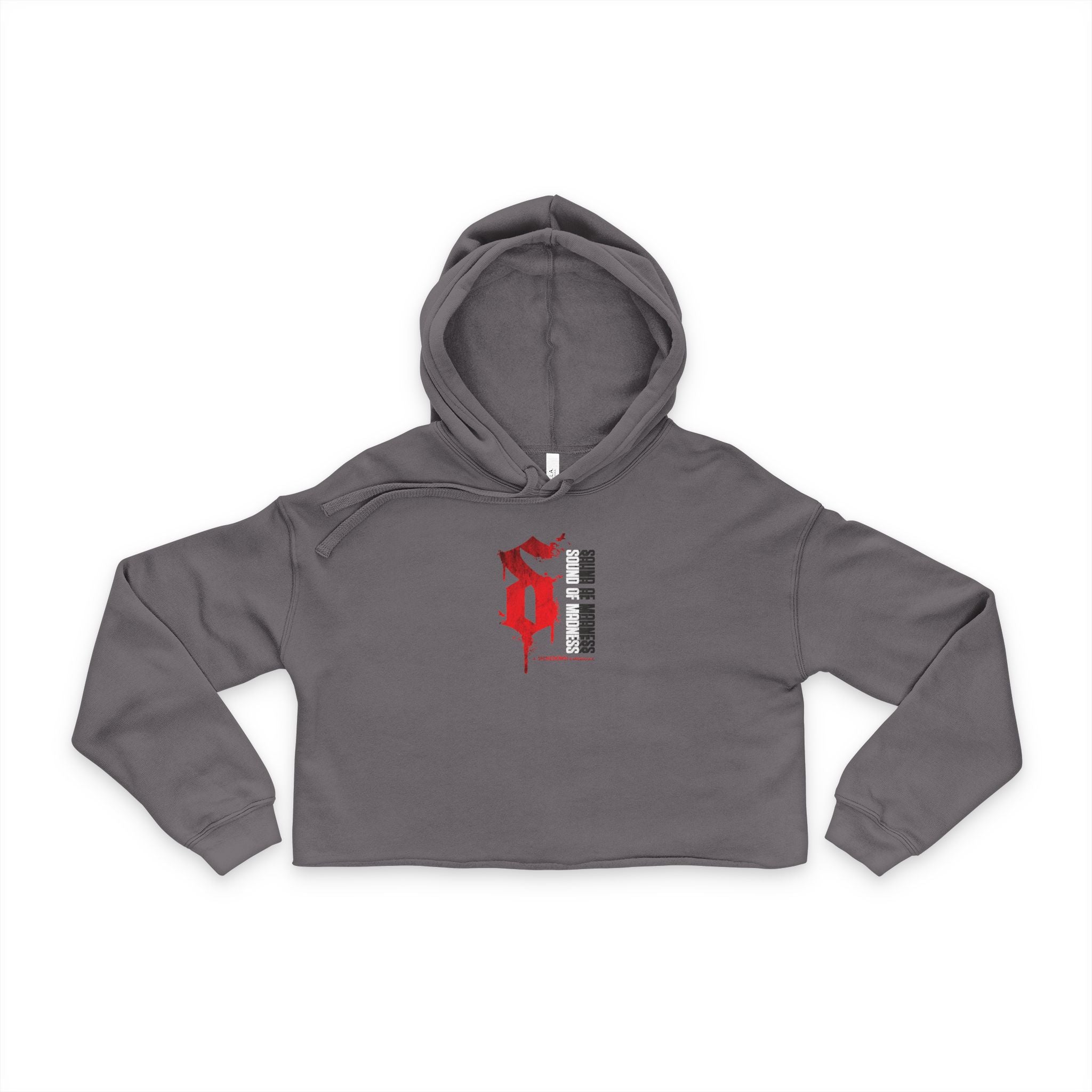 Women's Cropped Dark Hoodie "S" Design