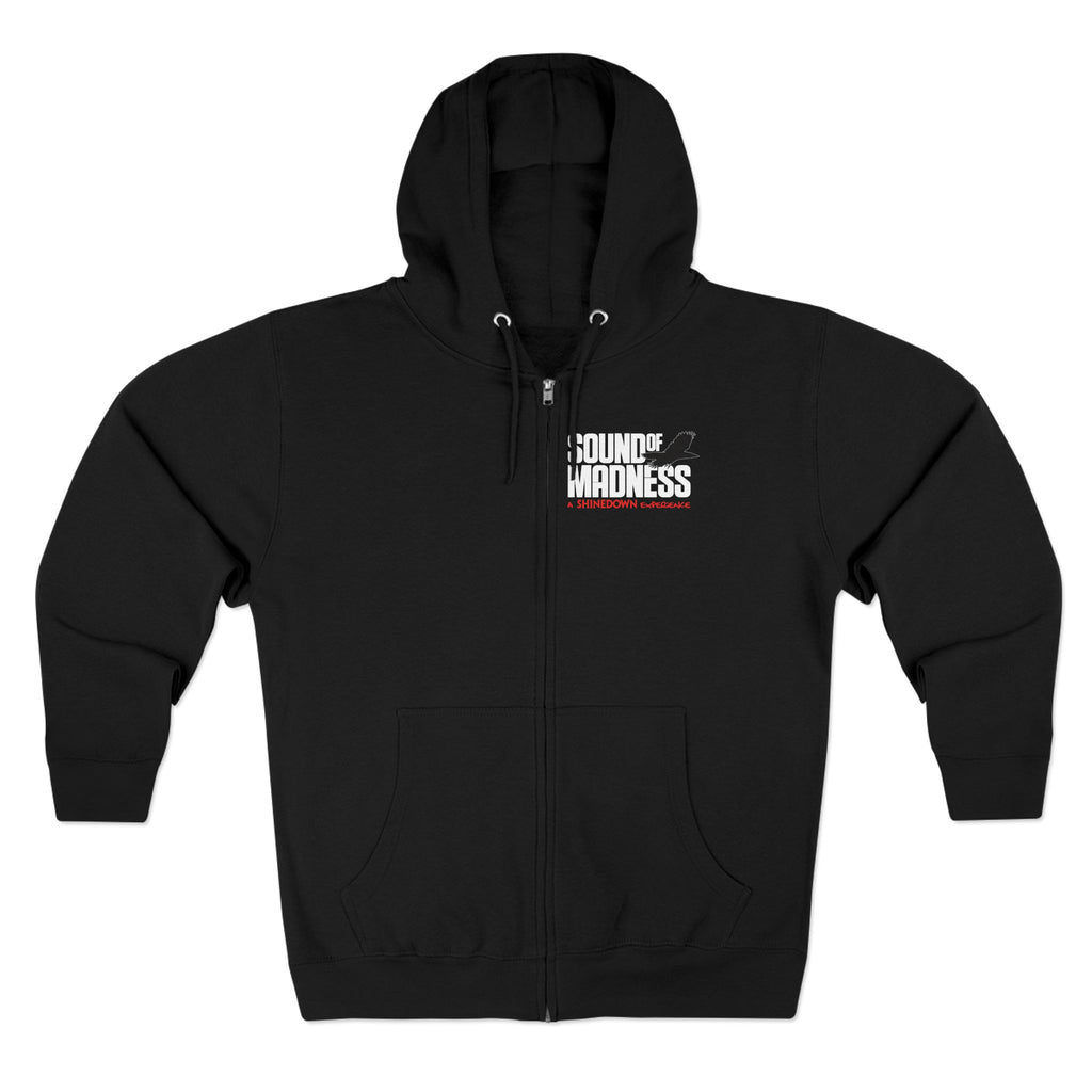Front and Back Design Full Zip Hoodie
