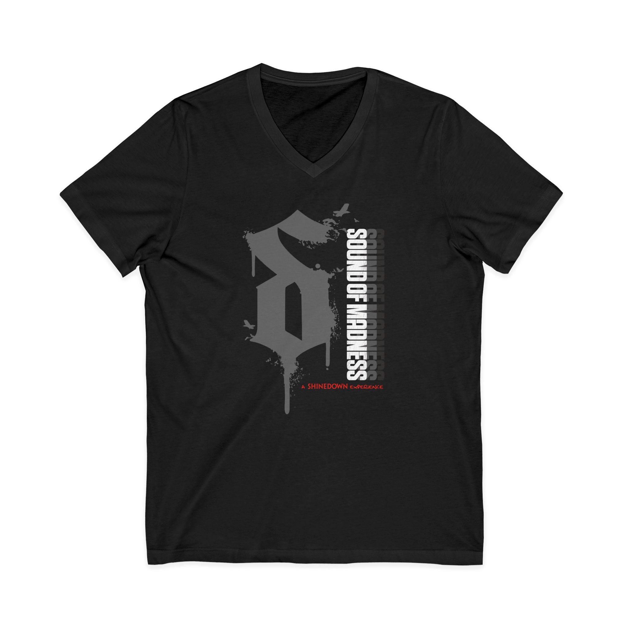 Dark V-Neck Tee Grey "S"