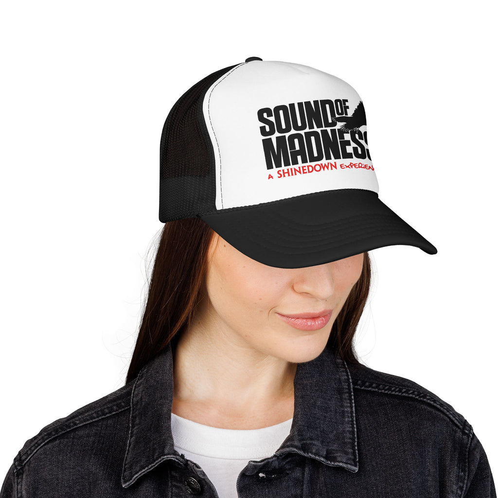 Foam Mesh Back Trucker Hat White