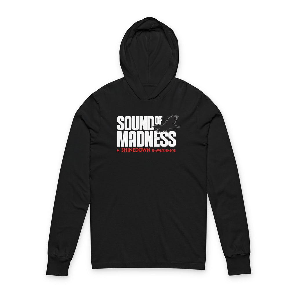 Black Lightweight Long Sleeve Hooded Tee