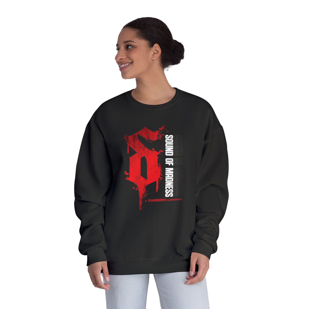 Black Crewneck Sweatshirt "S" Design