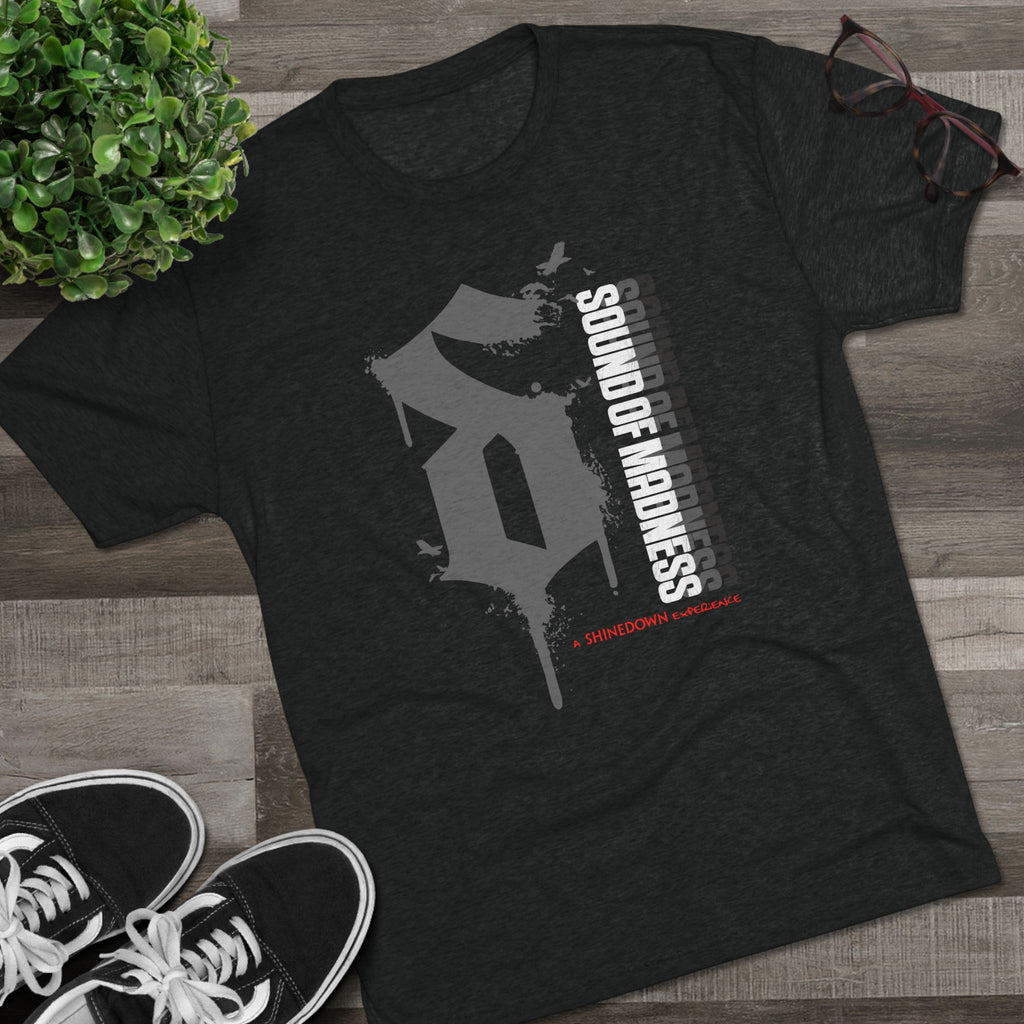 Tri-Blend Dark Crew Tee  Grey "S"