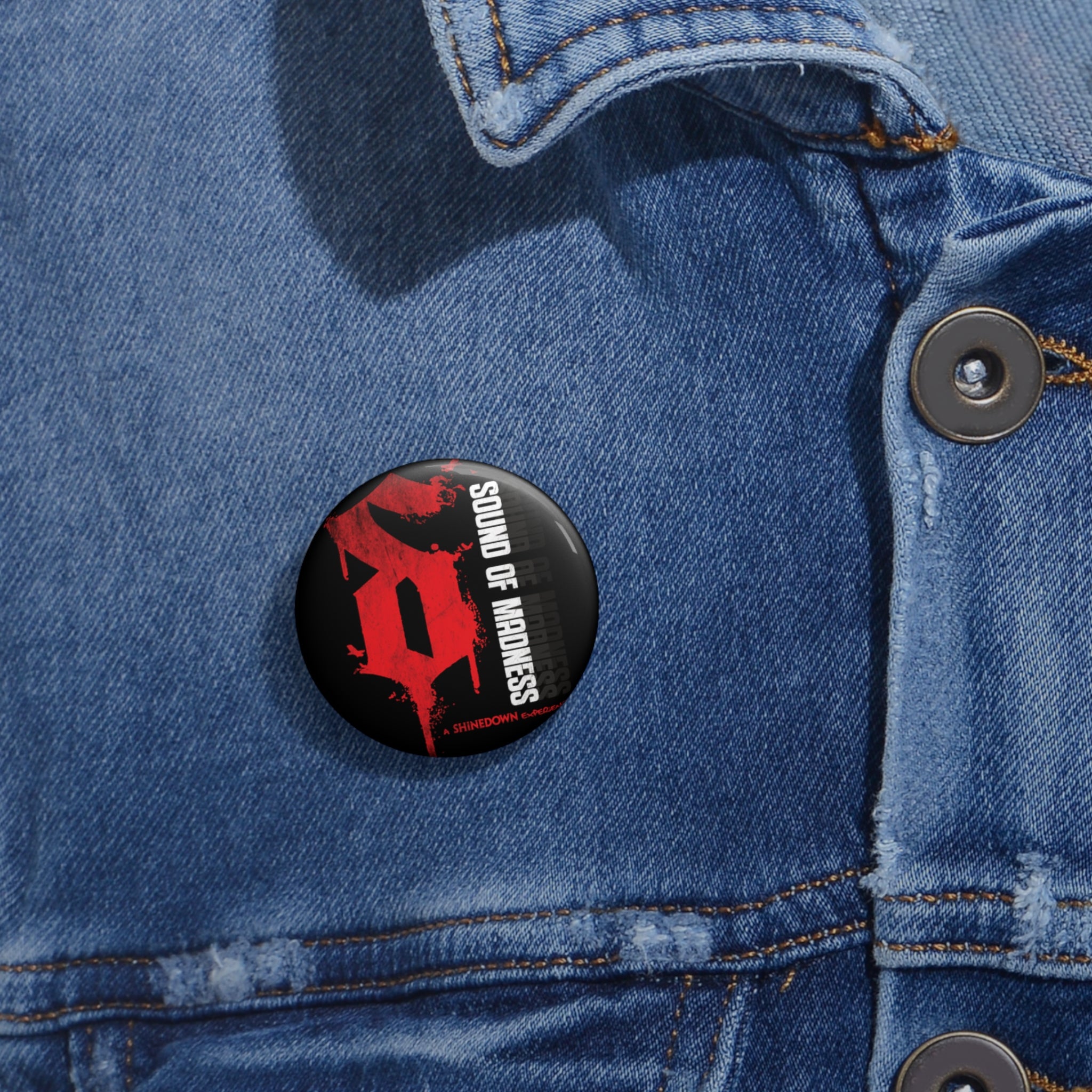 Band Pin Button "S" Design