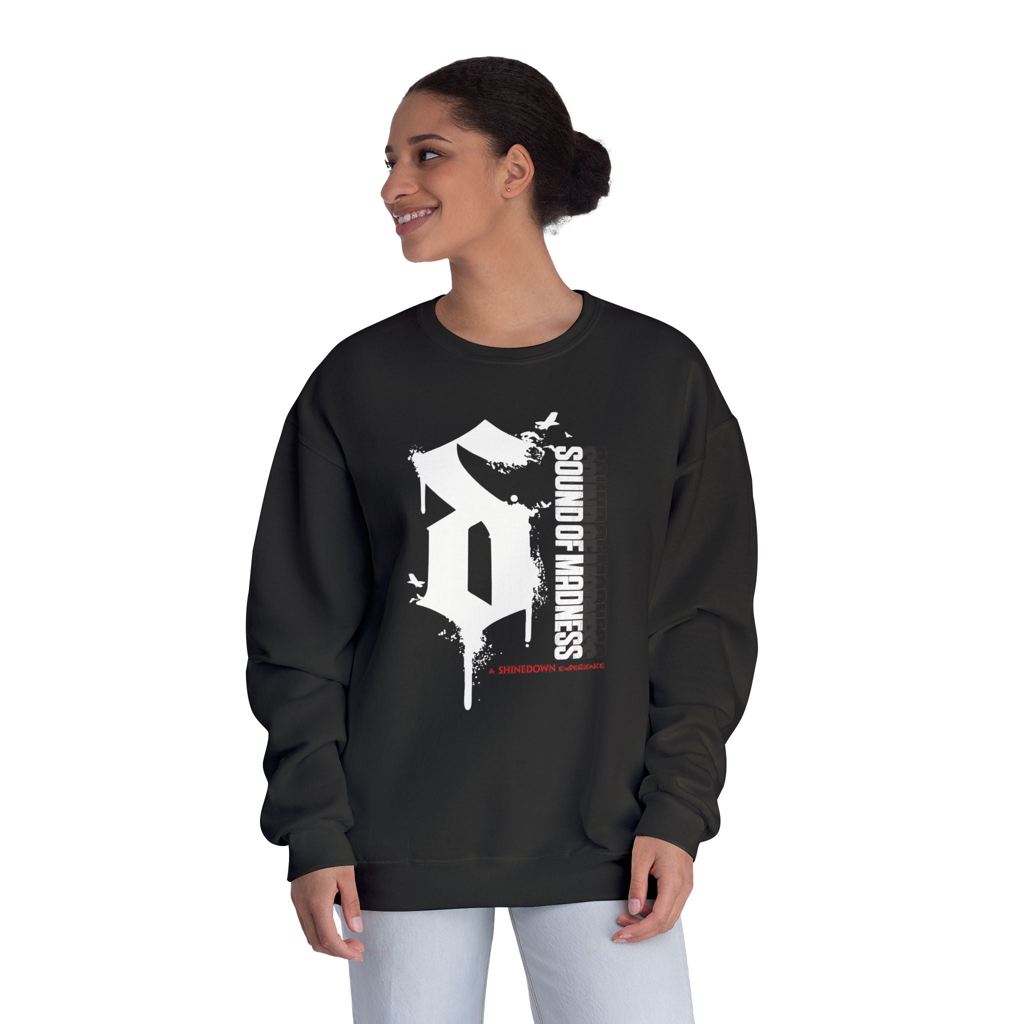Black Crewneck Sweatshirt "S" Design