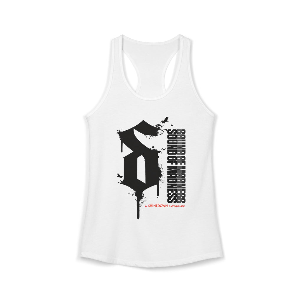 Women's White Racerback Tank