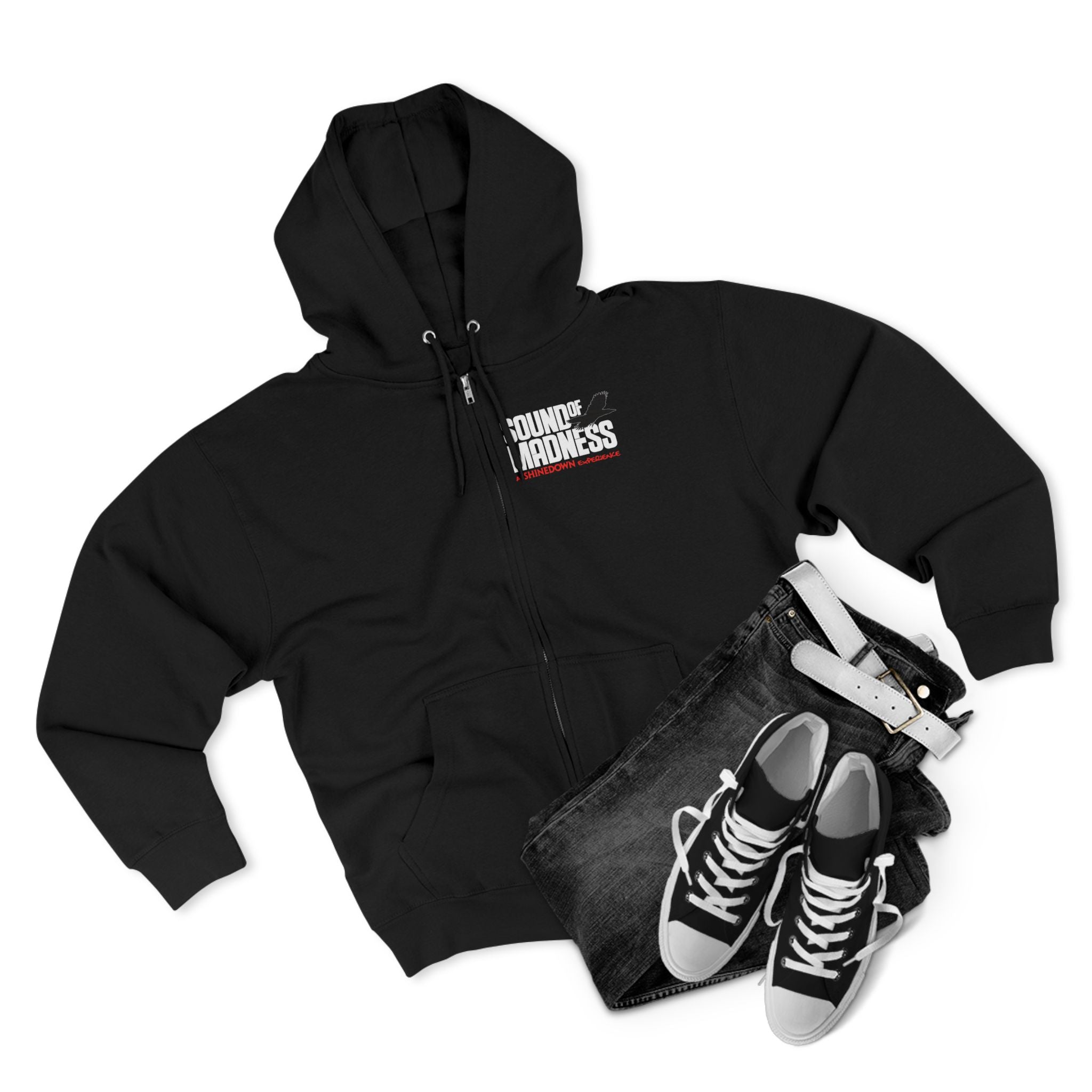 Front and Back Design Full Zip Hoodie