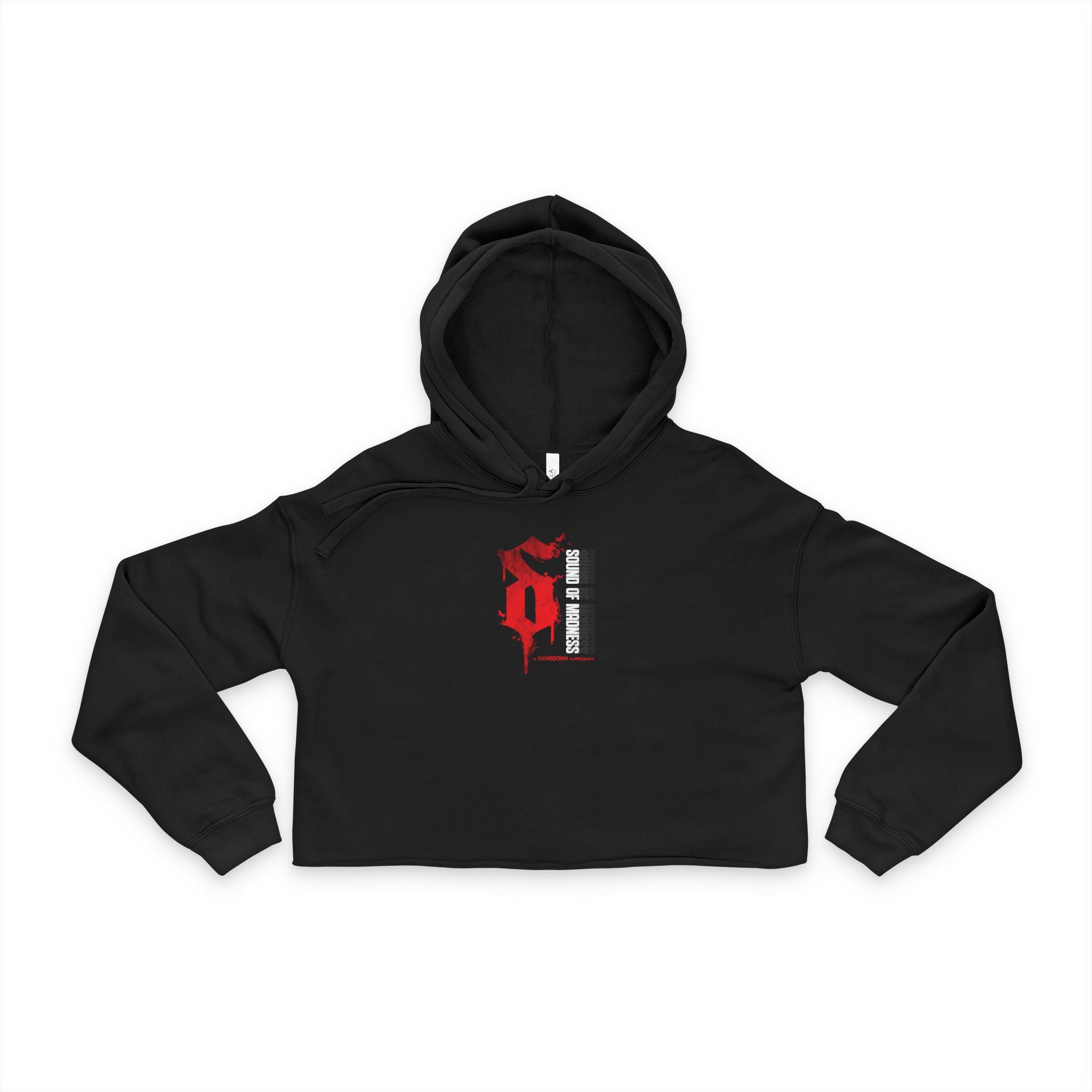Women's Cropped Dark Hoodie "S" Design