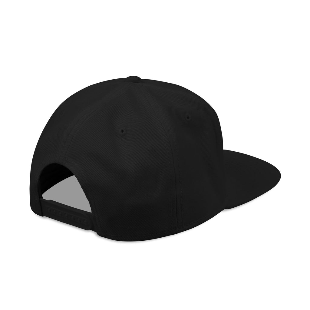 Dark Embroidered Snapback Hat