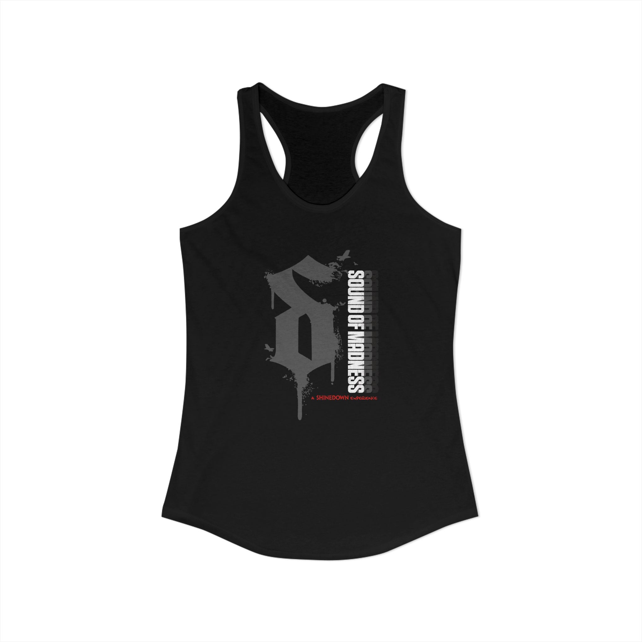 Women's Grey Racerback Tank "S" Design