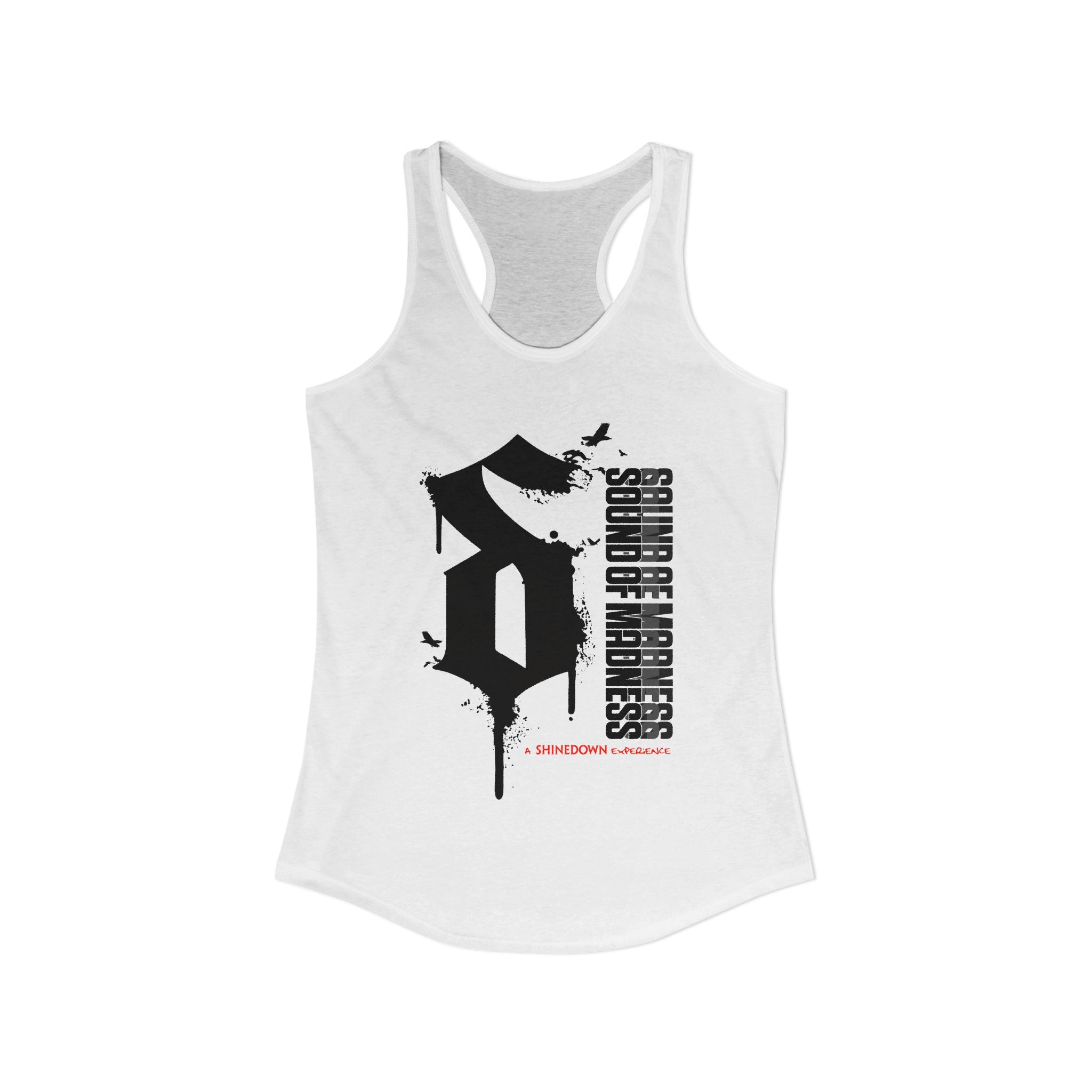 Women's White Racerback Tank