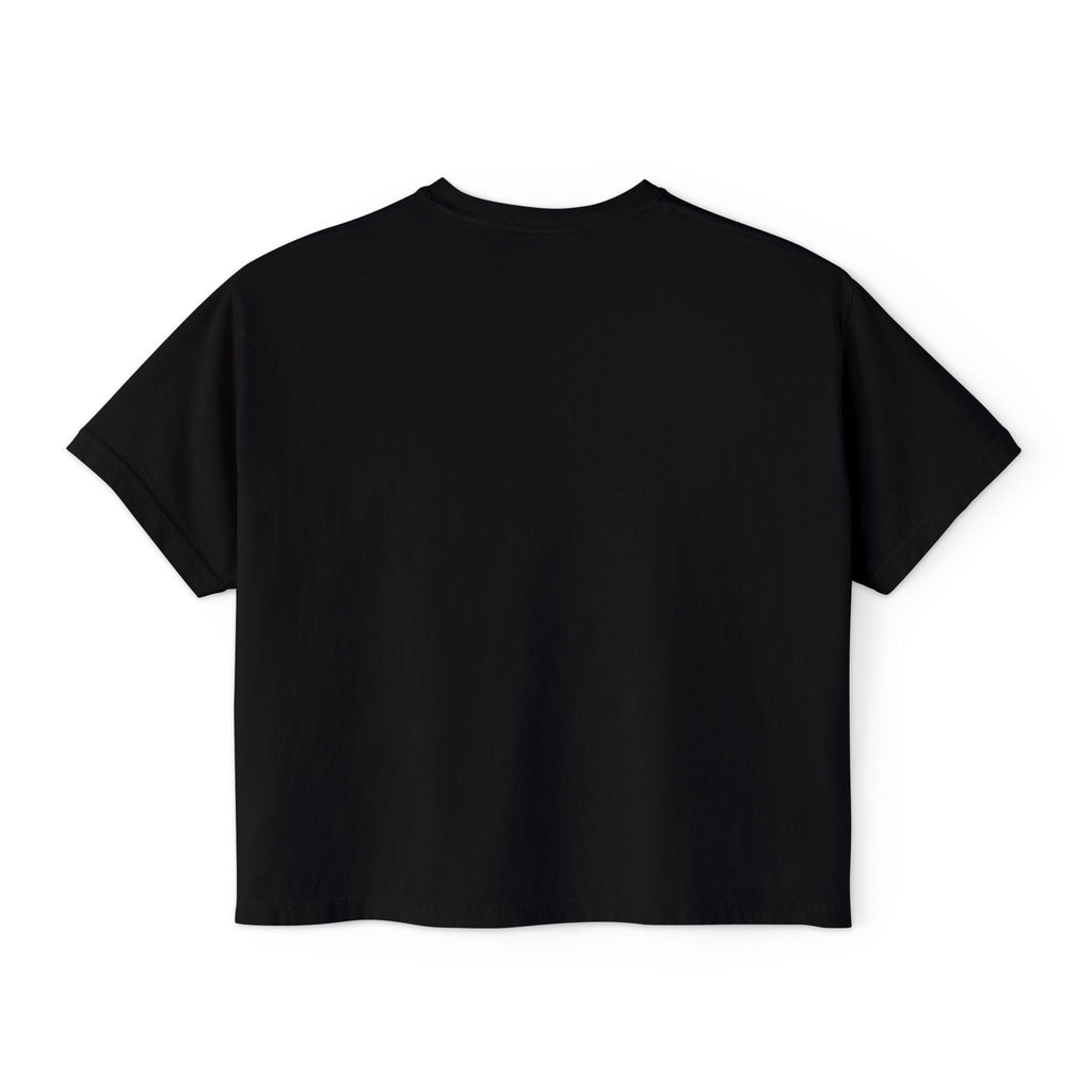 Women's Black Boxy Tee