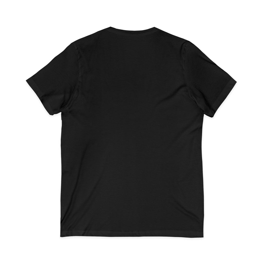 Dark V-Neck Tee White"S"