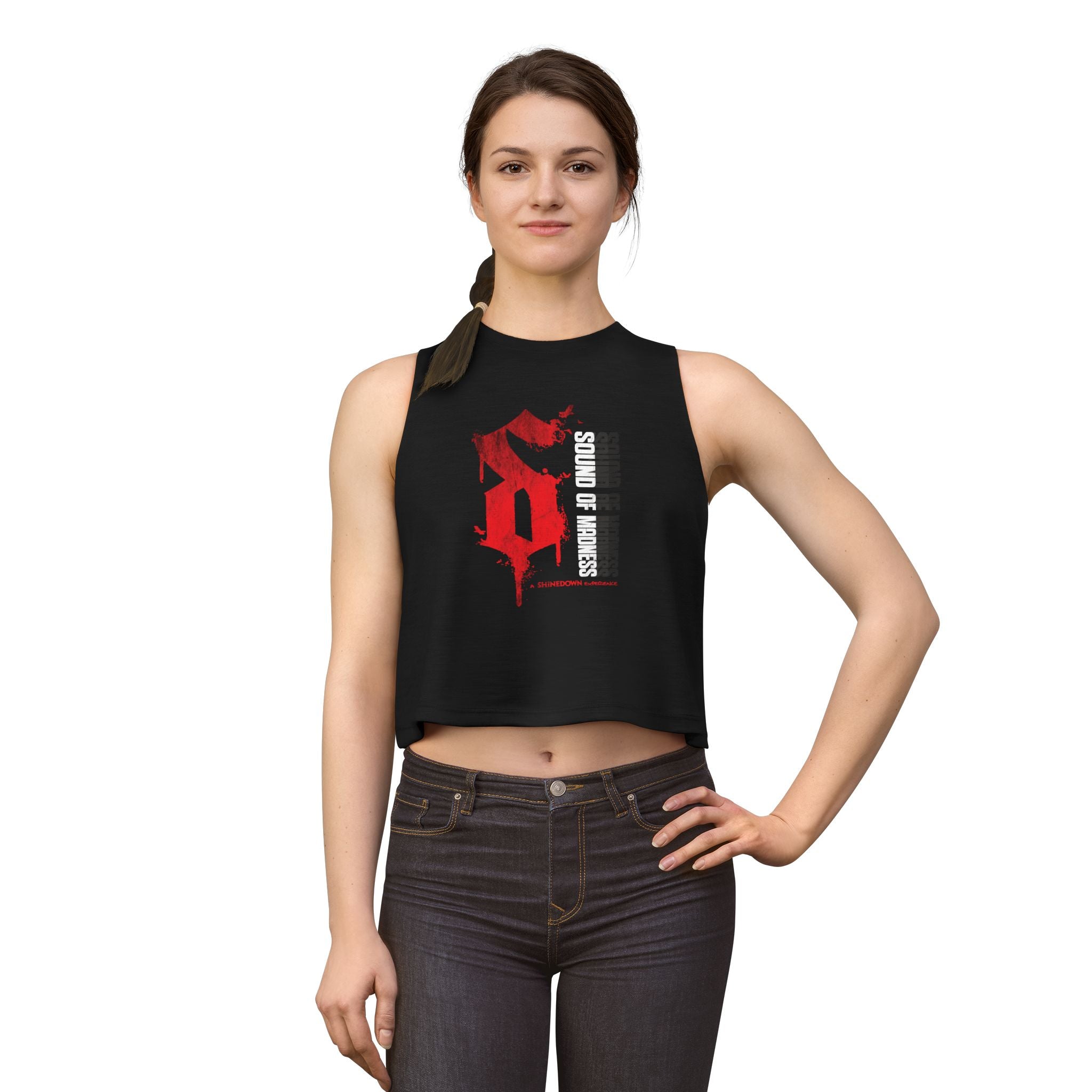 Women's Dark Crop Top "S" Design