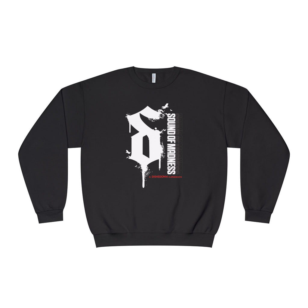 Black Crewneck Sweatshirt "S" Design