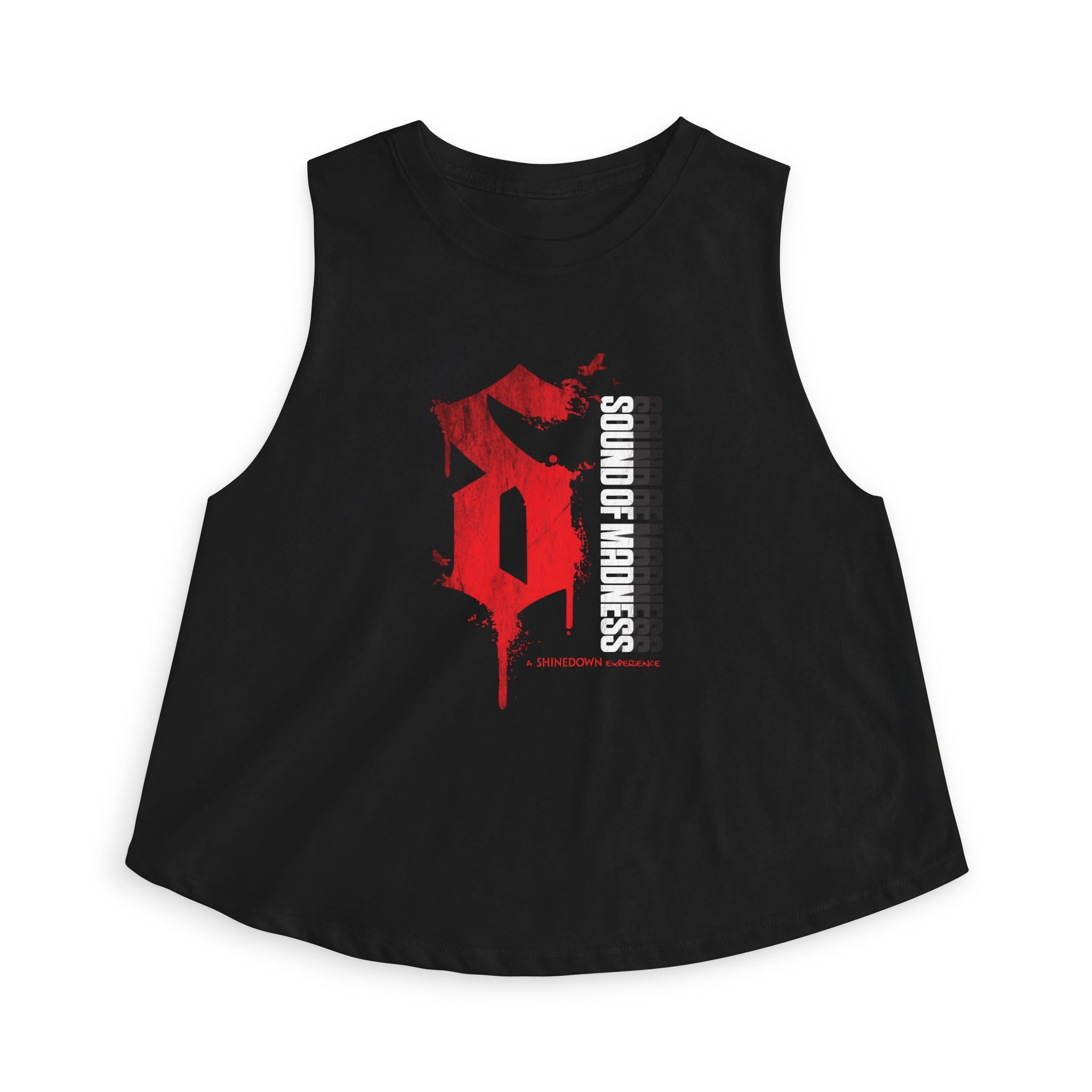 Women's Dark Crop Top "S" Design