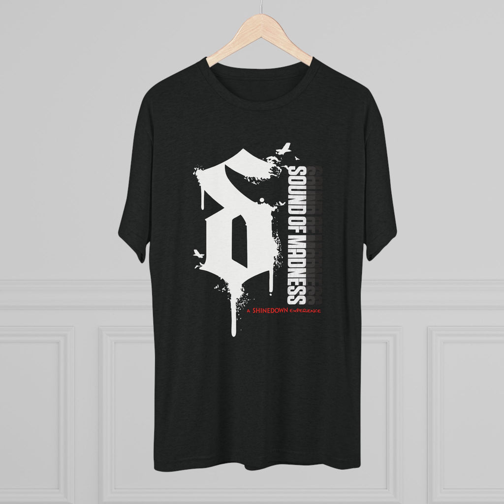 Tri-Blend Dark Crew Tee White "S"
