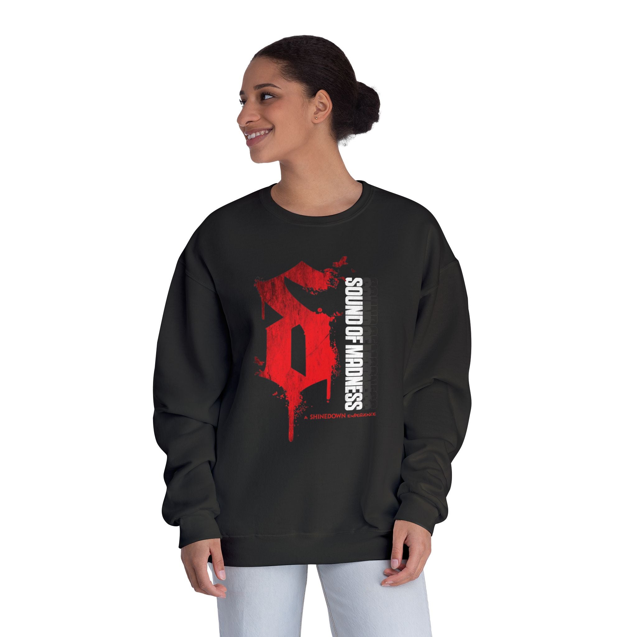 Black Crewneck Sweatshirt "S" Design